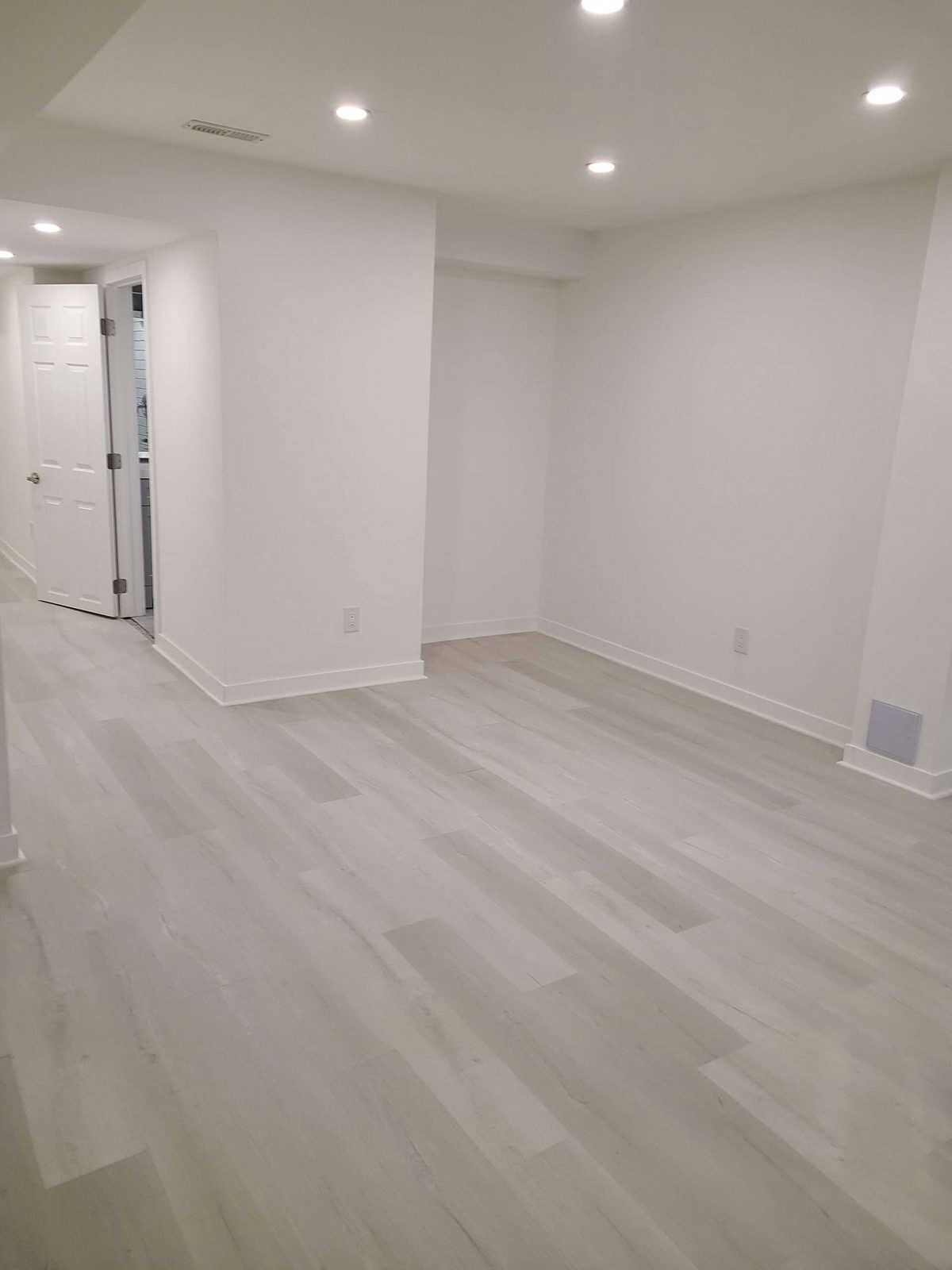 Finished lower-level room
