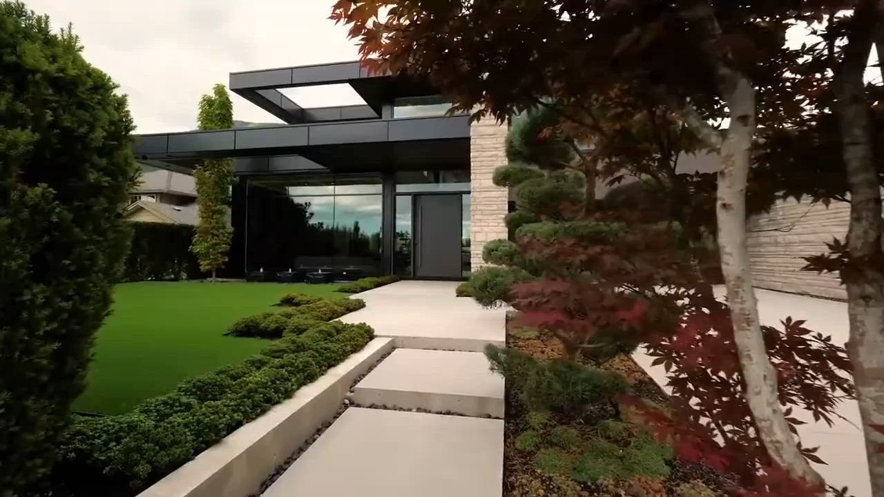 Modern home exterior with landscaping — an MT Construction project