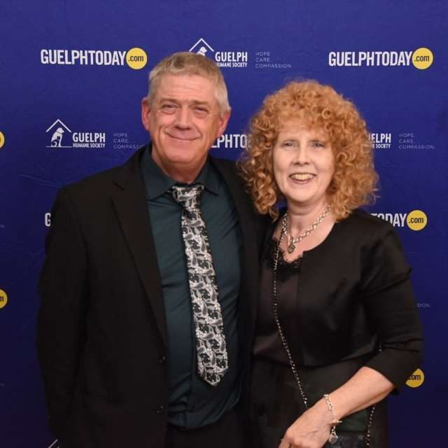 Dave and Gillian Cuthbert at a community gala